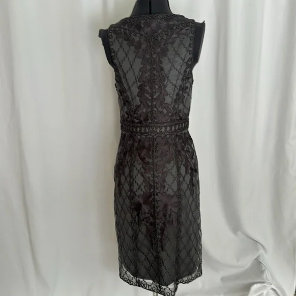 Sue Wong dress silver gray broqued size 6 Romantic classic -  threedaughtersproperties.com